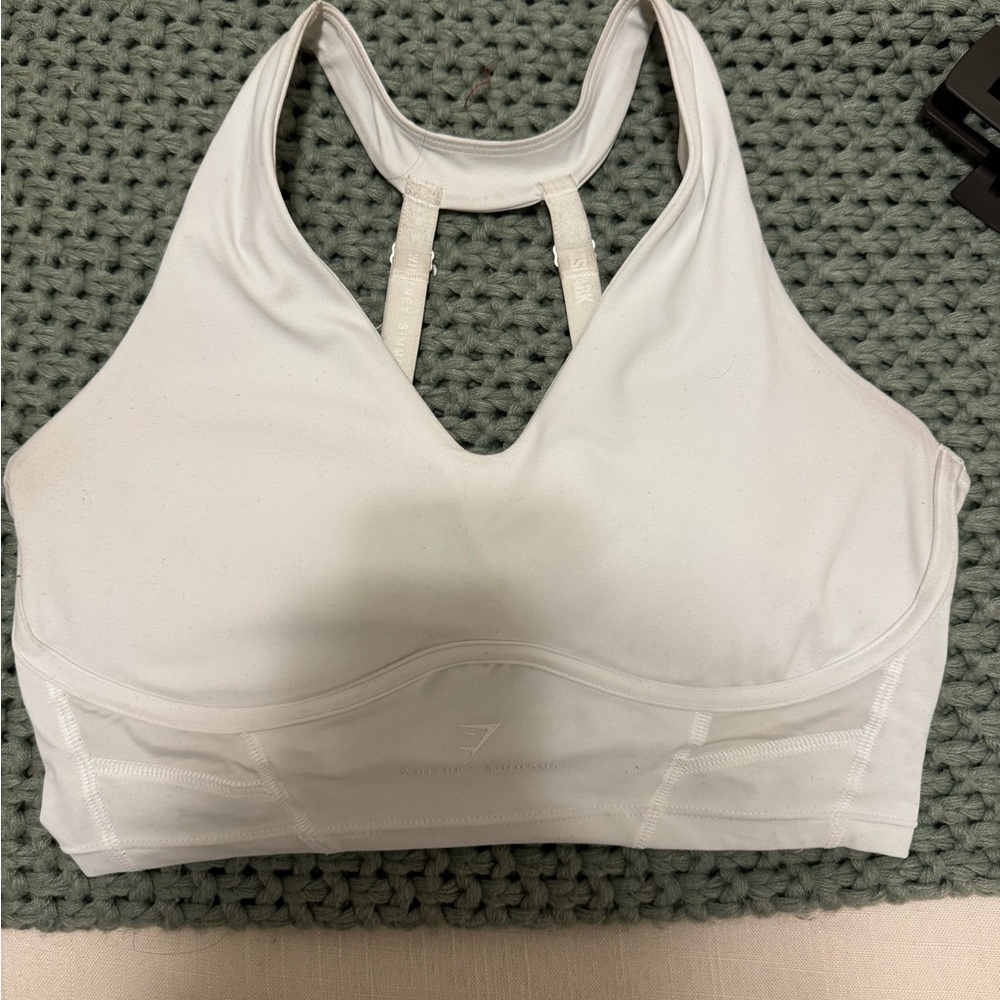 Gymshark Whitney Longline Bra - Skylight White
